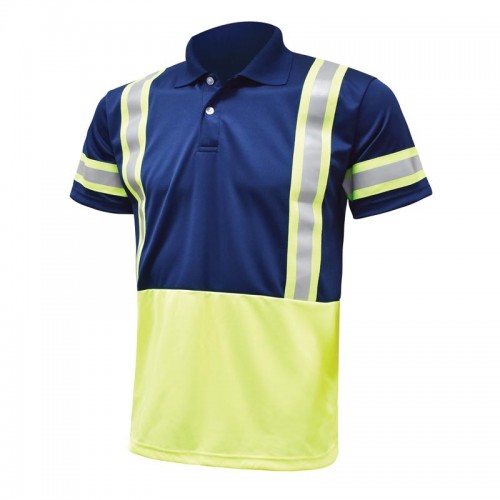 Custom Polo T-shirt with Safety Strip, Custom Safety Vast