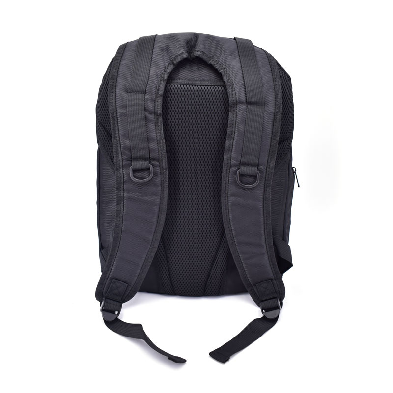 Black Nylon Backpack with Laptop Compartment - B5035