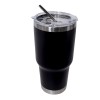 Stainless Steel Thermos Mug with Stainless Steel Straw