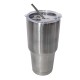 Stainless Steel Thermos Mug with Stainless Steel Straw