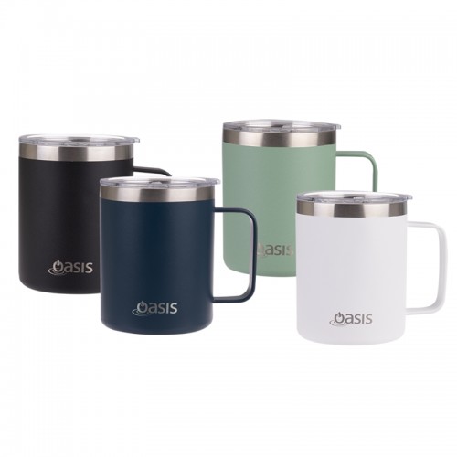 Oasis Stainless Steel Insulated Mug with Lid 400ML