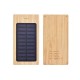 10000mAh Eco Friendly Bamboo Solar Power Wireless Charging Powerbank