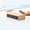 Bamboo Wireless Charger Alarm Clock