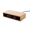 Bamboo Wireless Charger Alarm Clock