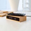 Bamboo Wireless Charger Alarm Clock