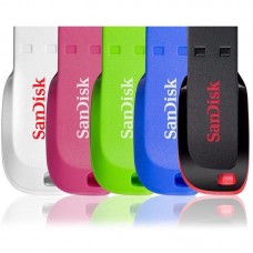 Sandisk Cruzer Blade COLOUR USB 2.0 Flash Drive 
