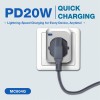 2 USB Port(QC3.0) + 1 TYPE-C Port (PD20W) Quick Charge Travek Adaptor