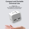 2 USB Port(QC3.0) + 1 TYPE-C Port (PD20W) Quick Charge Travek Adaptor