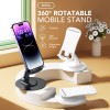 Foldable - Adjustable Height & Multi Angle View 360° Rotatable Mobile & Tablet Stand