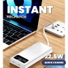 10000mAh QC3.0 + PD22.5W Super Quick Charge 4 x Built In Cable + 2 x USB Port Powerbank