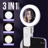 Selfie Rear Mirror Clip with Led Light With Selfie Controller