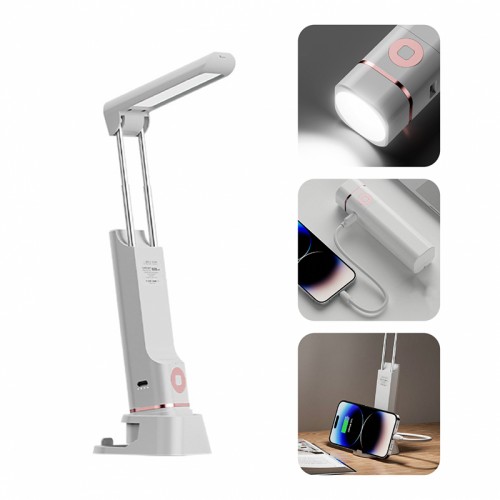 Super Bright Led Torch & Table Lamp with 3000mah Powerbank And Mobile Phone Stand