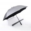 Pearl Sheen Fabric, Ultra Lightweight Golf Umbrella (Black)