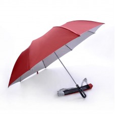 2 Fold, Windproof, Foldable Golf Umbrella (Red)-HKGFA26PSWRED