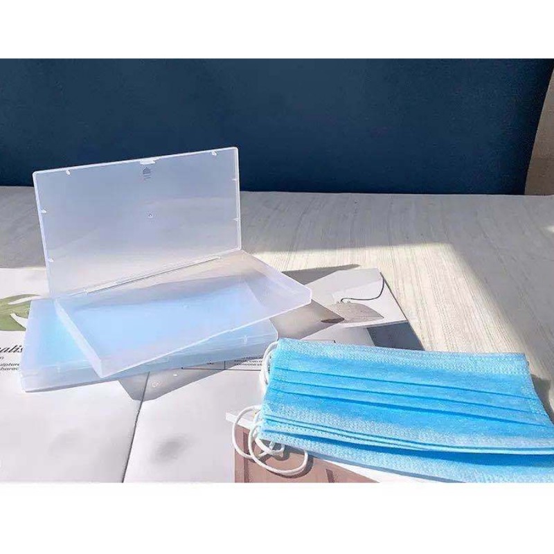 Clear Face Mask Storage Case for 5 pcs of Mask