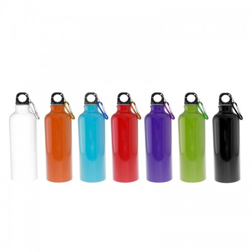 Aluminium Bottle with Carabiner (Solid Colours)