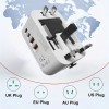 2 USB Port (QC3.0) + 2 Type-C Port (PD20W) Quick Charge Travel Adaptor